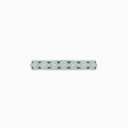Art Deco Style Diamond and Gemstone Wave Pattern Bracelet - Shahin Jewelry